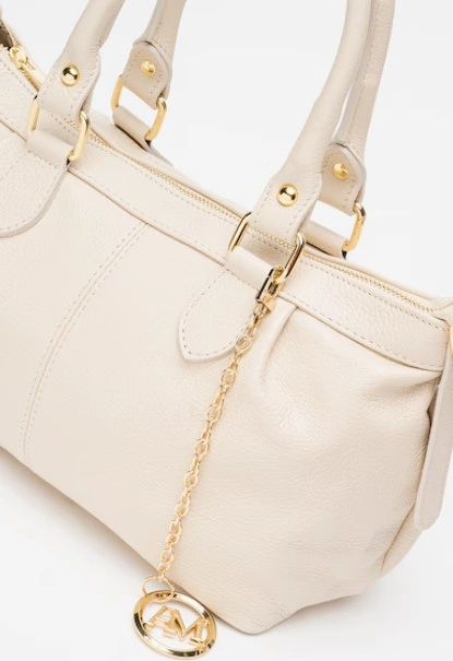 Geanta de umar din piele naturala Antonia Moretti AM1536, Bej, #3, Bagsy