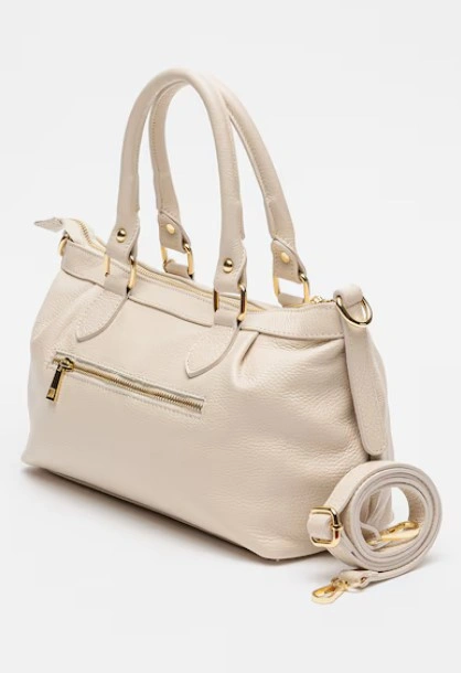 Geanta de umar din piele naturala Antonia Moretti AM1536, Bej, #2, Bagsy