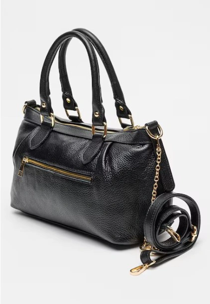 Geanta de umar din piele naturala Antonia Moretti AM1536, Negru, #2, Bagsy