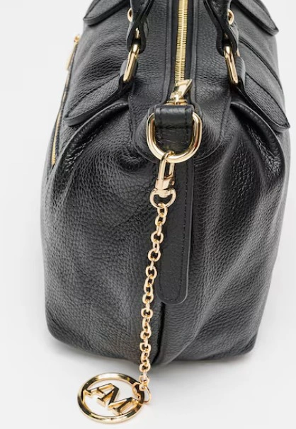 Geanta de umar din piele naturala Antonia Moretti AM1536, Negru, #3, Bagsy