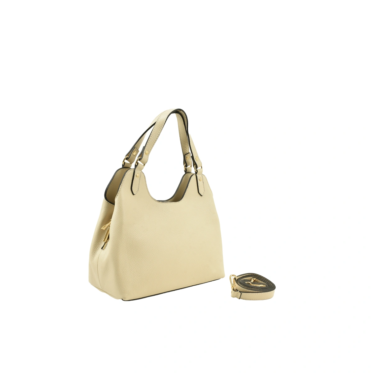 Geanta de umar din piele naturala Antonia Moretti AM1540, Bej, #2, Bagsy