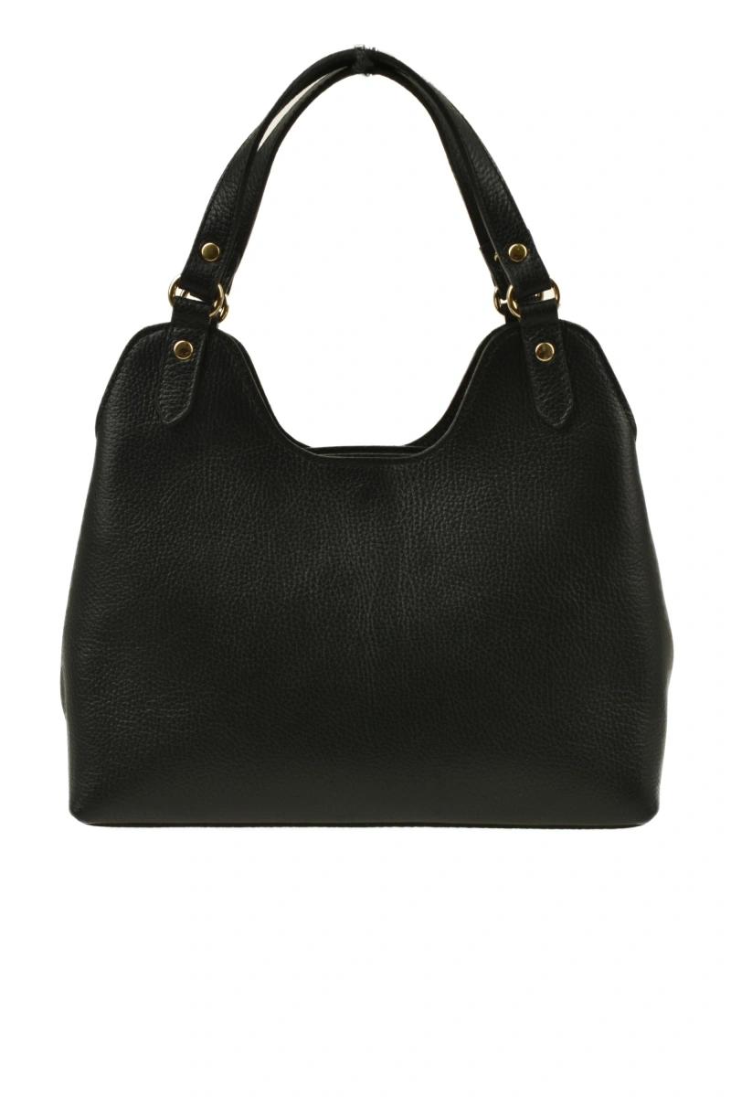 Geanta de umar din piele naturala Antonia Moretti AM1540, Negru, #1, Bagsy