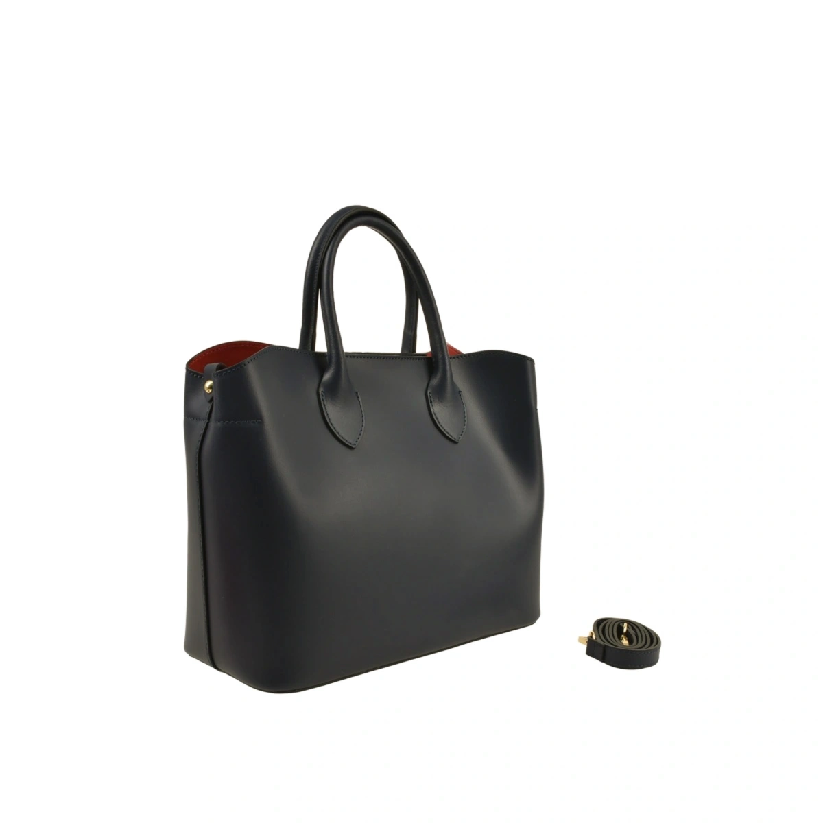 Geanta de umar din piele naturala Antonia Moretti AM1541, Negru, #2, Bagsy