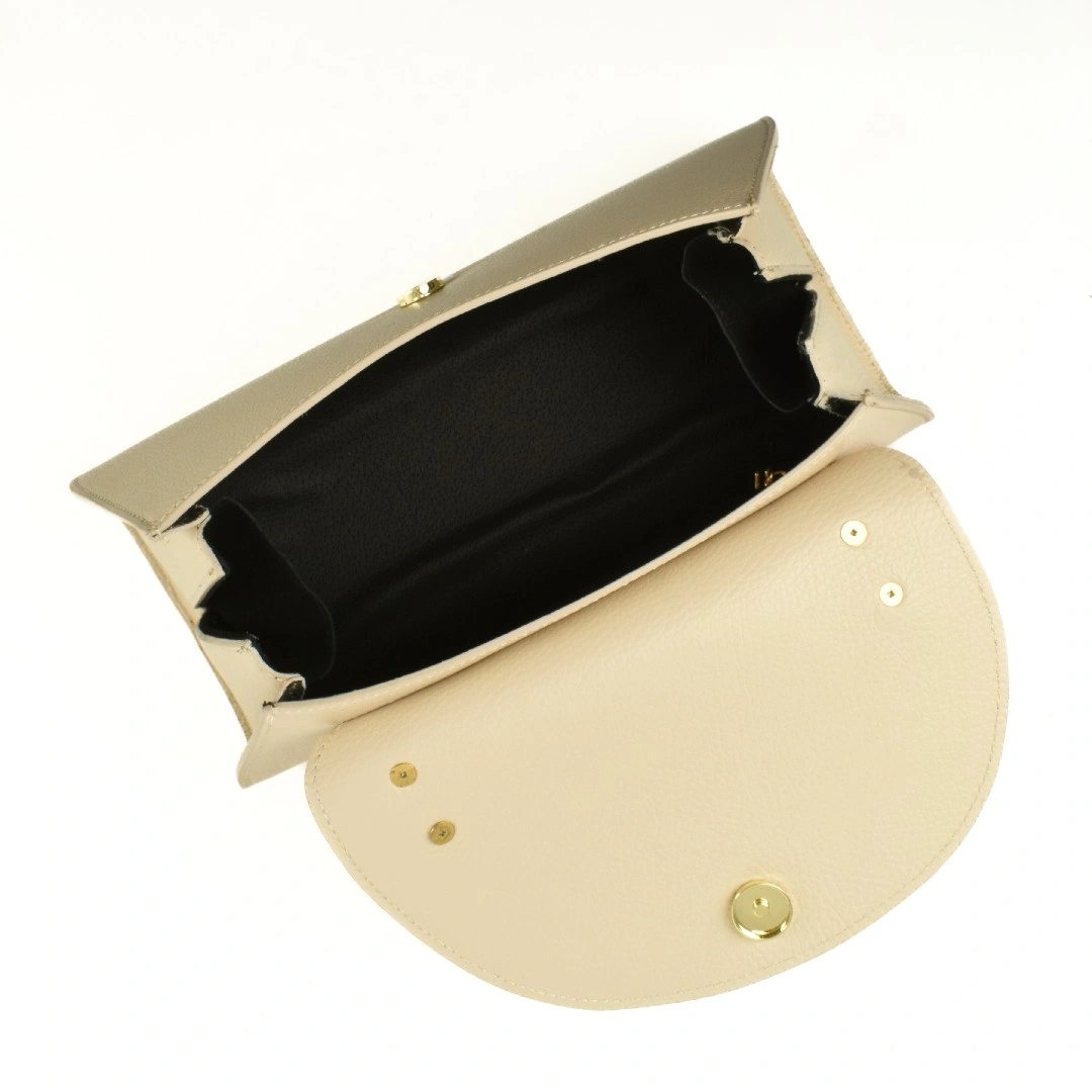 Geanta de umar din piele naturala Antonia Moretti AM1542, Bej, Nr. 4, Bagsy