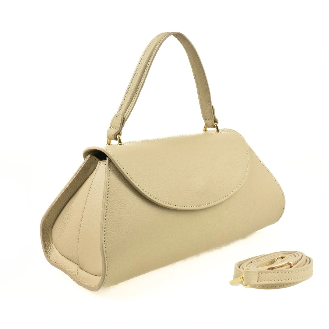 Geanta de umar din piele naturala Antonia Moretti AM1542, Bej, Nr. 5, Bagsy