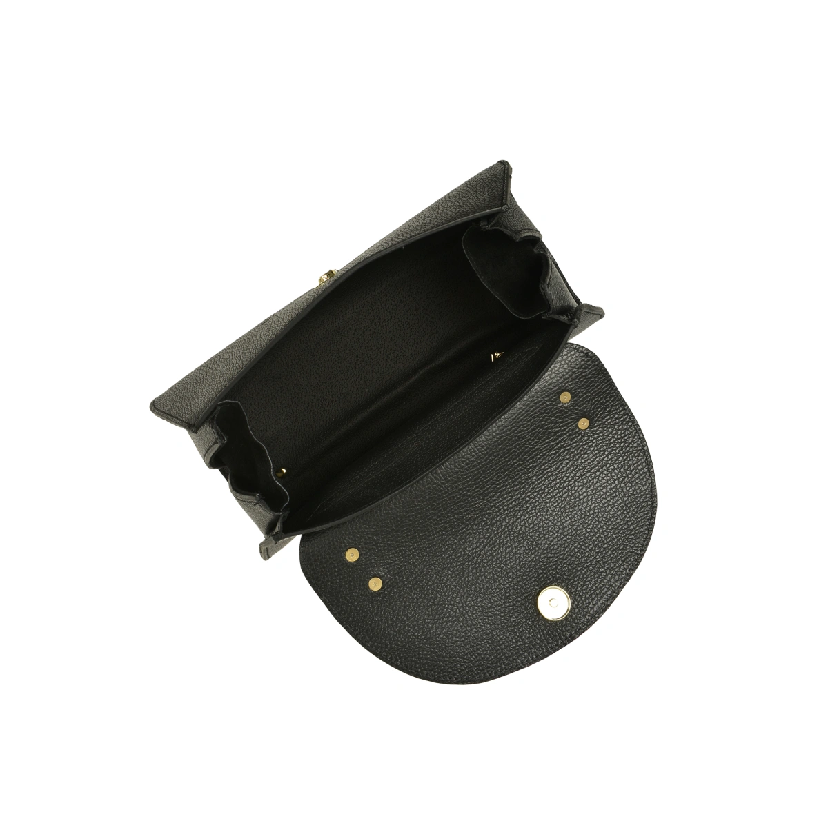 Geanta de umar din piele naturala Antonia Moretti AM1542, Negru, #4, Bagsy