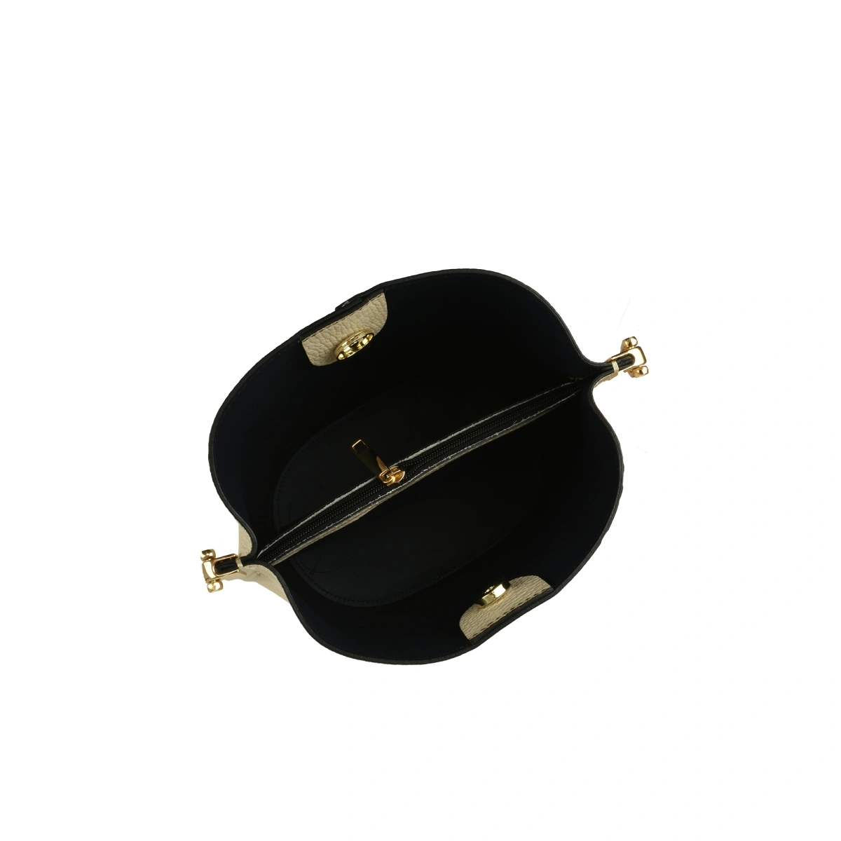 Geanta de umar din piele naturala Antonia Moretti AM1543, Bej, #3, Bagsy