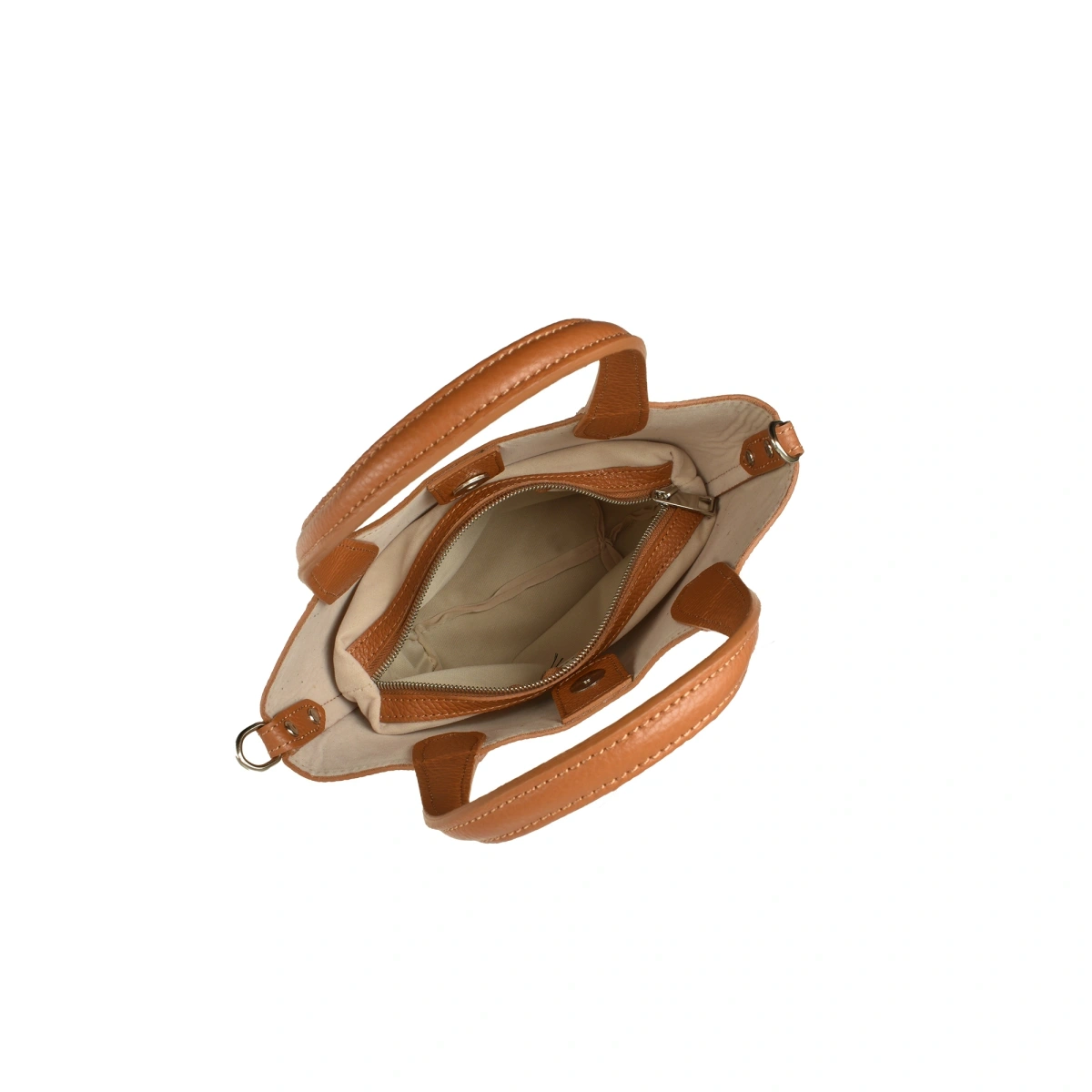 Geanta de umar din piele naturala Antonia Moretti AM1544, Cognac, #3, Bagsy