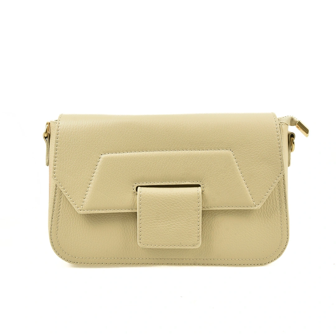 Geanta de umar din piele naturala Chiara Canotti CC1592, Bej, #1, Bagsy