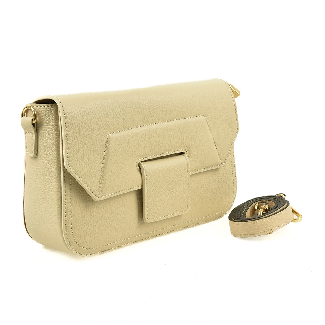 Geanta de umar din piele naturala Chiara Canotti CC1592, Bej, #2, Bagsy