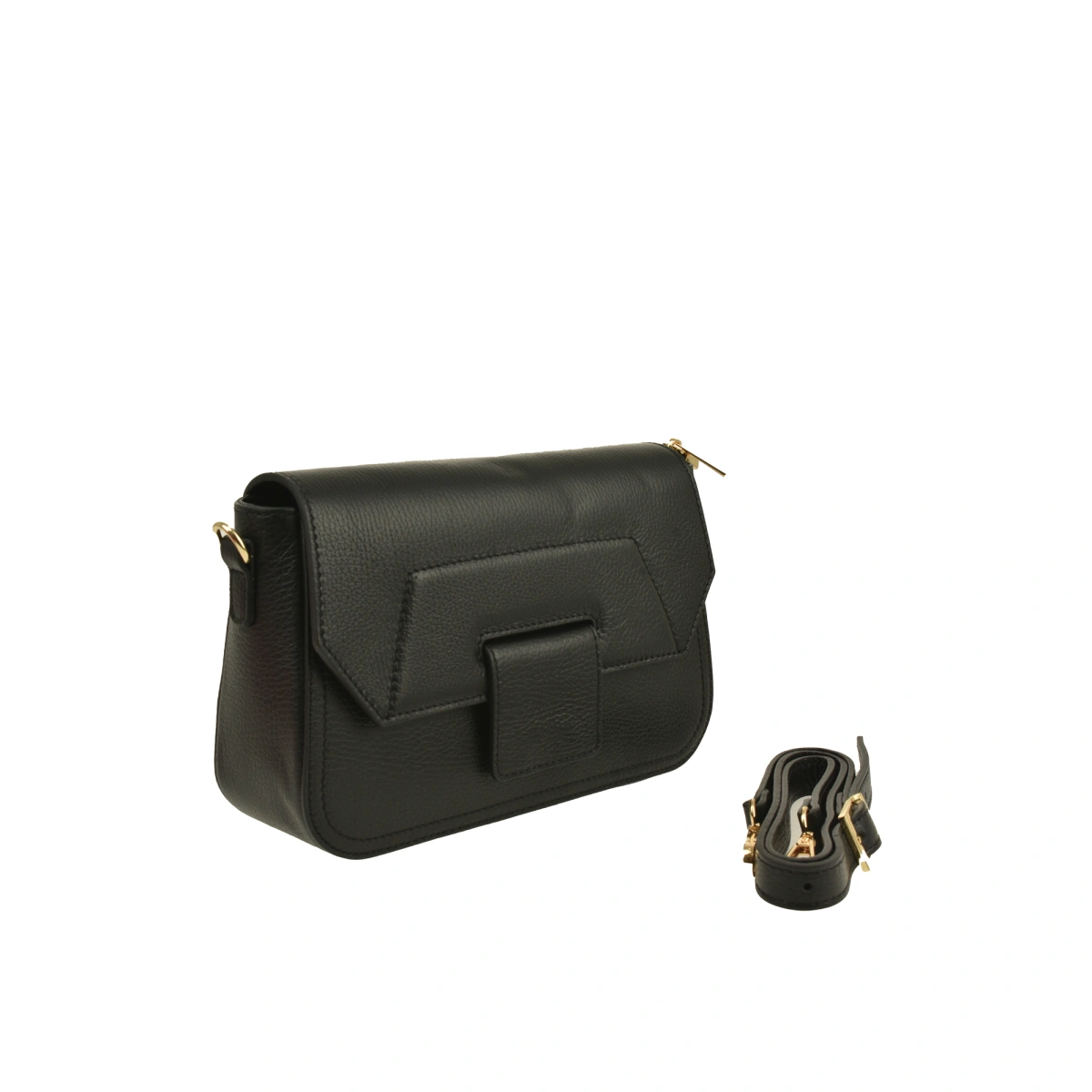 Geanta de umar din piele naturala Chiara Canotti CC1592, Nero, #2, Bagsy