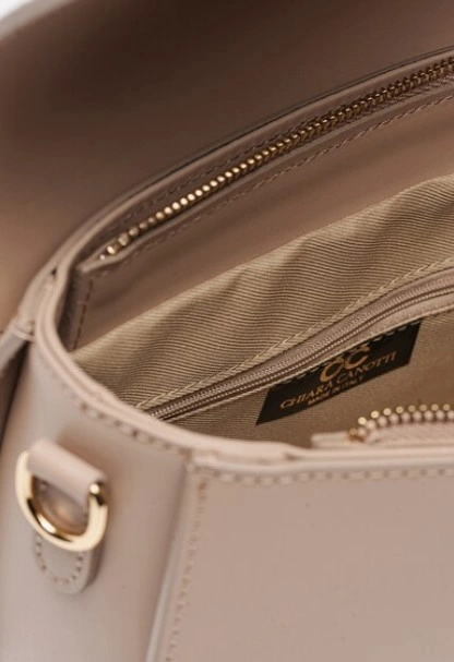 Geanta de umar din piele naturala Chiara Canotti CC1593, Roz prafuit, #5, Bagsy