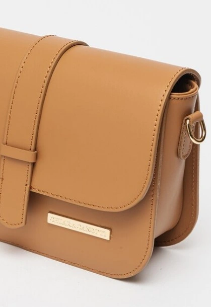 Geanta de umar din piele naturala Chiara Canotti CC1593, Cognac, #3, Bagsy