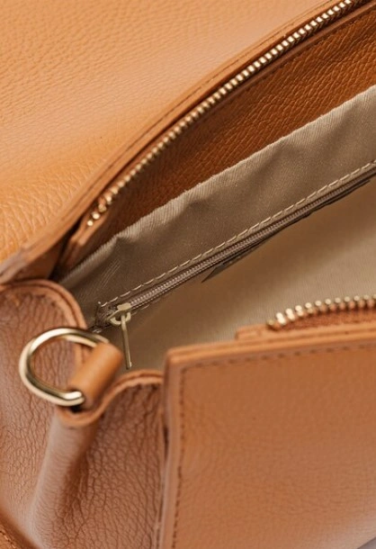 Geanta de umar din piele Antonia Moretti AM1545, Cognac, #4, Bagsy