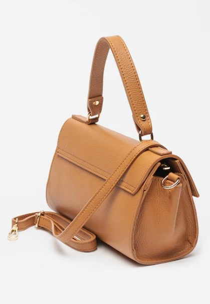 Geanta de umar din piele Antonia Moretti AM1545, Cognac, #2, Bagsy