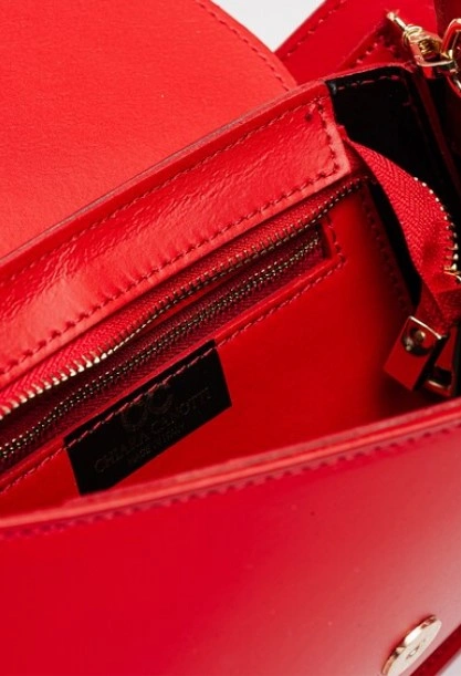 Geanta de umar din piele naturala Chiara Canotti CC1594, Rosu, Nr. 4, Bagsy