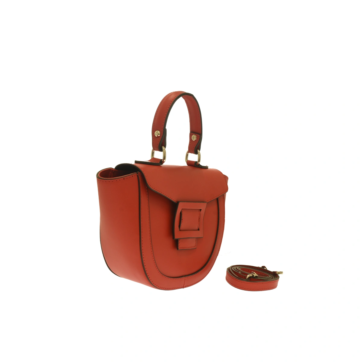 Geanta de mana din piele naturala Antonia Moretti AM1546, Rosu, #2, Bagsy