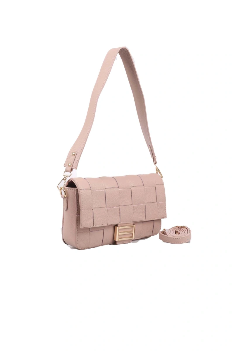 Geanta de umar din piele naturala Antonia Moretti AM1547, Roz prafuit, #3, Bagsy