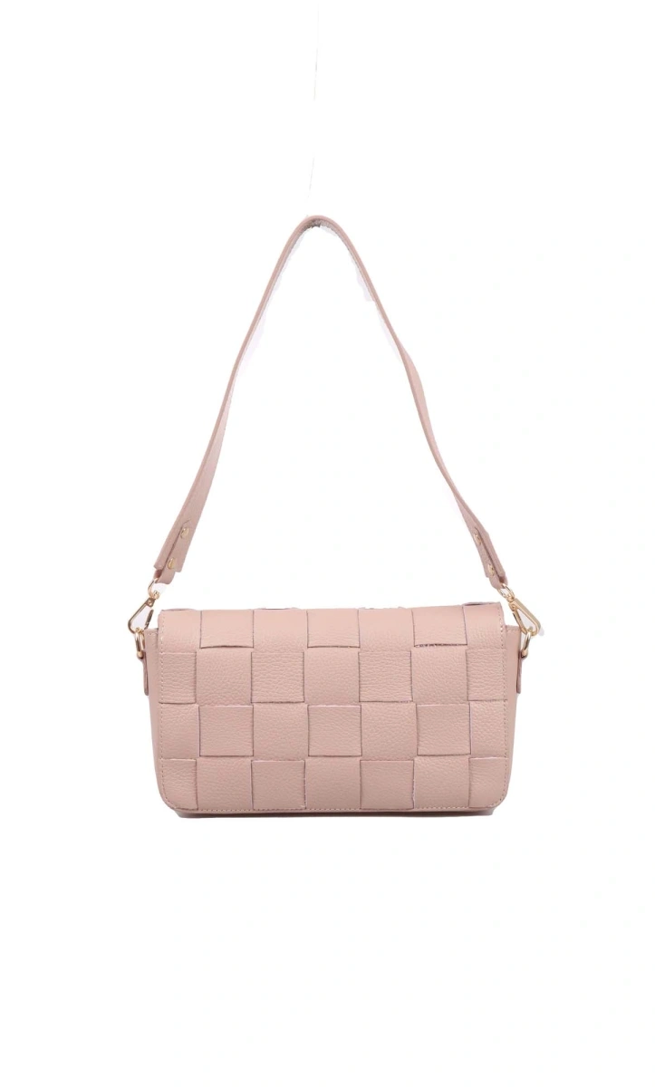 Geanta de umar din piele naturala Antonia Moretti AM1547, Roz prafuit, #2, Bagsy