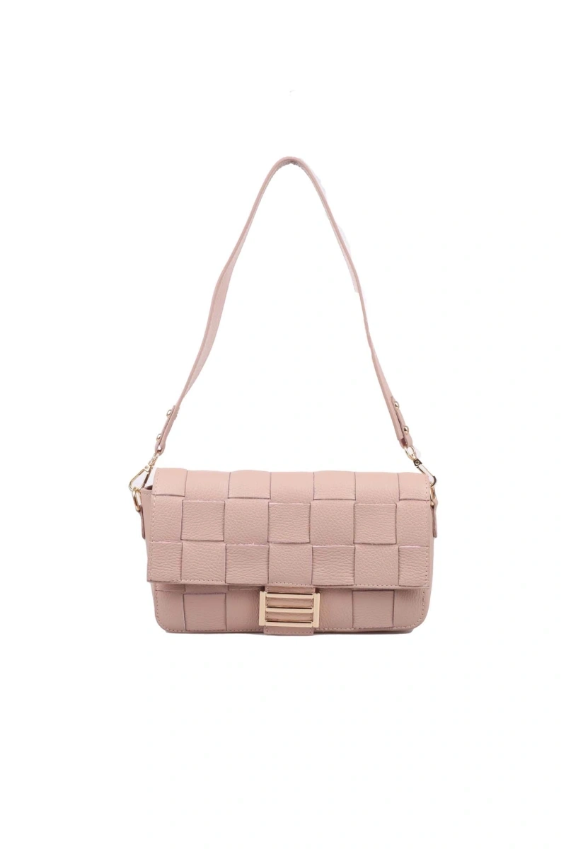 Geanta de umar din piele naturala Antonia Moretti AM1547, Roz prafuit, #1, Bagsy