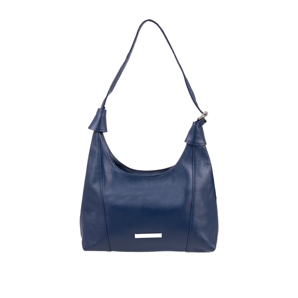 Geanta de umar din piele naturala Antonia Moretti AM1548, Albastru, #1, Bagsy