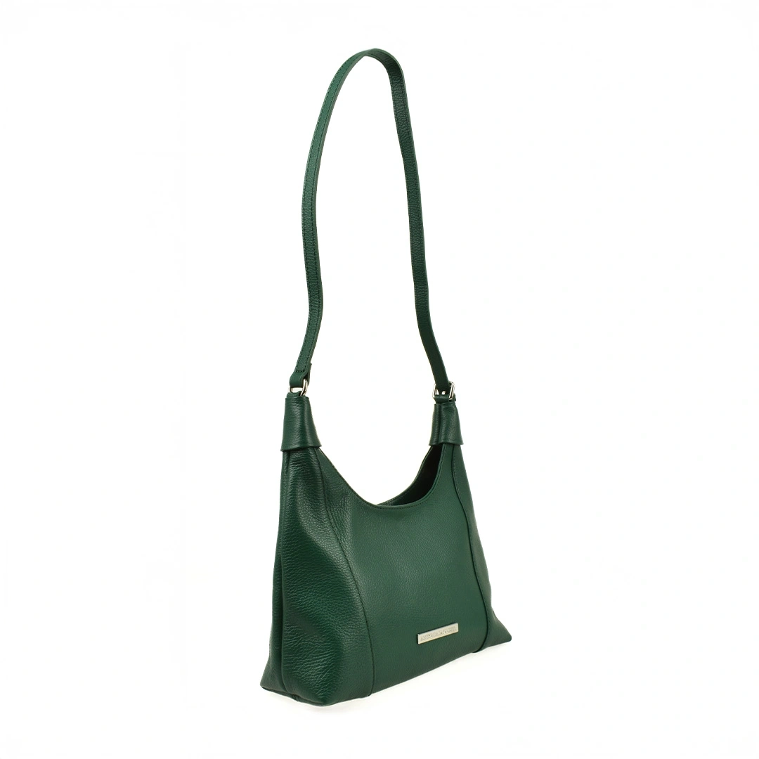 Geanta de umar din piele naturala Antonia Moretti AM1548, Verde, #2, Bagsy
