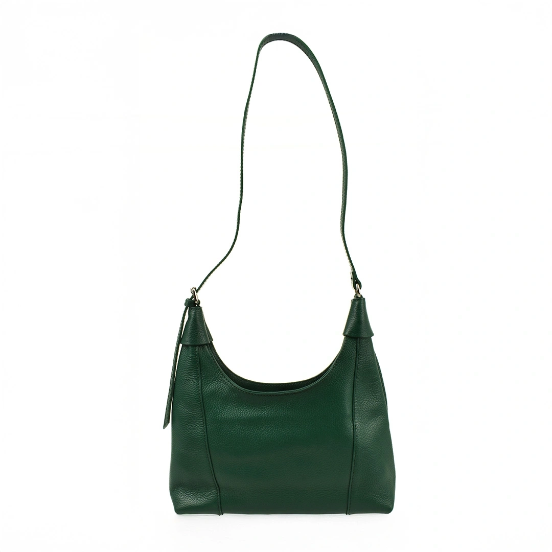 Geanta de umar din piele naturala Antonia Moretti AM1548, Verde, #3, Bagsy