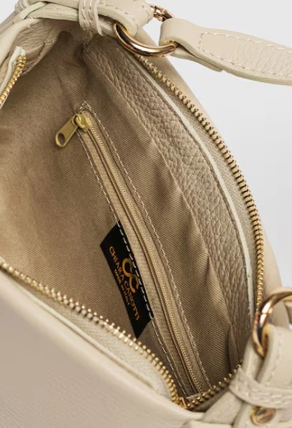 Geanta de umar din piele naturala Chiara Canotti CC1595, Bej, #3, Bagsy