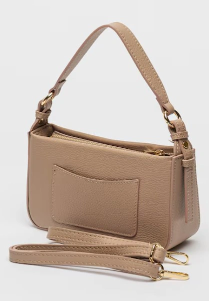 Geanta de umar din piele naturala Chiara Canotti CC1595, Roz prafuit, #2, Bagsy