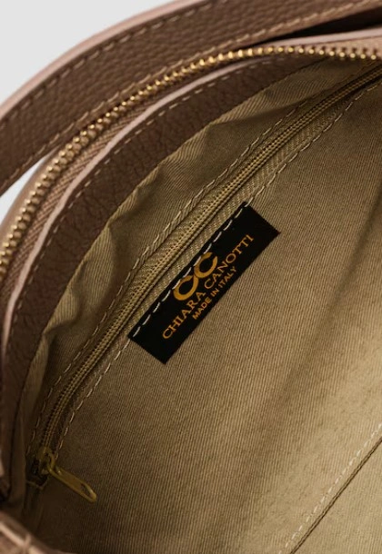 Geanta de umar din piele naturala Chiara Canotti CC1595, Roz prafuit, #4, Bagsy