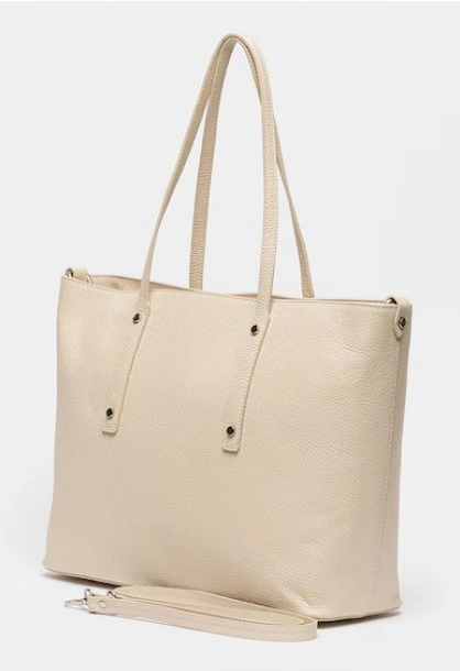 Geanta de umar din piele naturala Antonia Moretti AM1549, Bej, #2, Bagsy