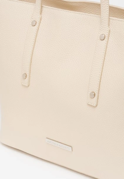 Geanta de umar din piele naturala Antonia Moretti AM1549, Bej, #3, Bagsy