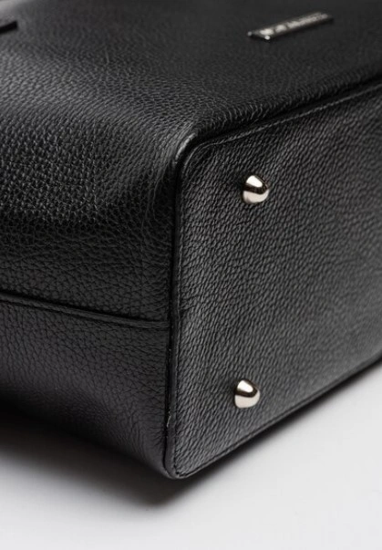 Geanta de umar din piele naturala Antonia Moretti AM1549, Negru, #4, Bagsy