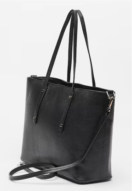 Geanta de umar din piele naturala Antonia Moretti AM1549, Negru, #2, Bagsy