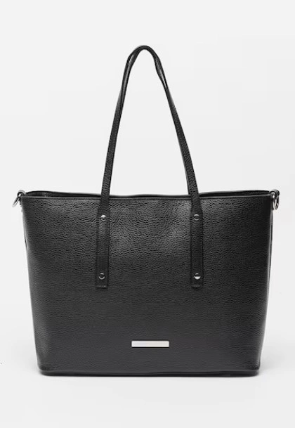 Geanta de umar din piele naturala Antonia Moretti AM1549, Negru, #1, Bagsy