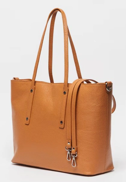 Geanta de umar din piele naturala Antonia Moretti AM1549, Cognac, #2, Bagsy