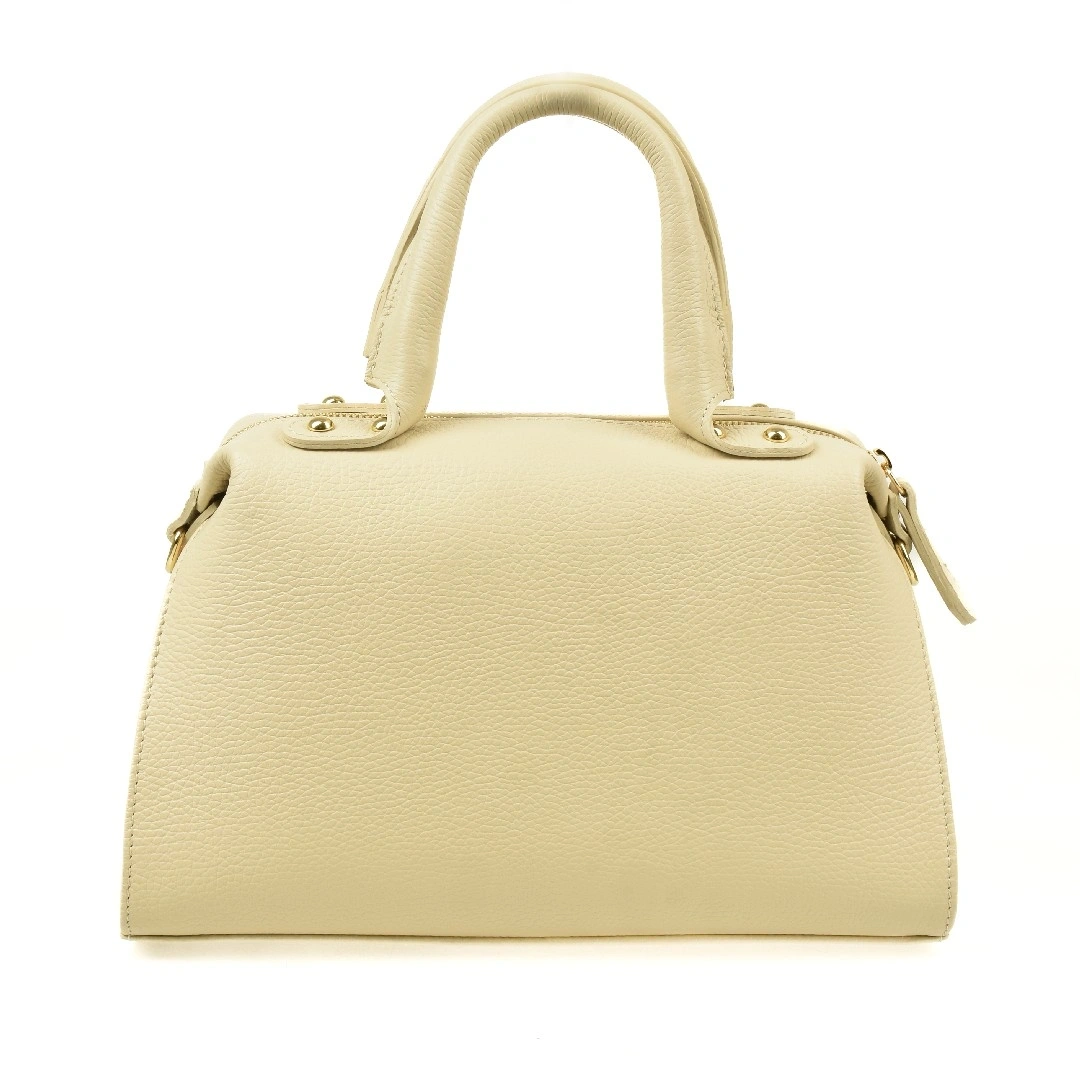 Geanta de mana din piele naturala Chiara Canotti CC1596, Bej, Nr. 3, Bagsy