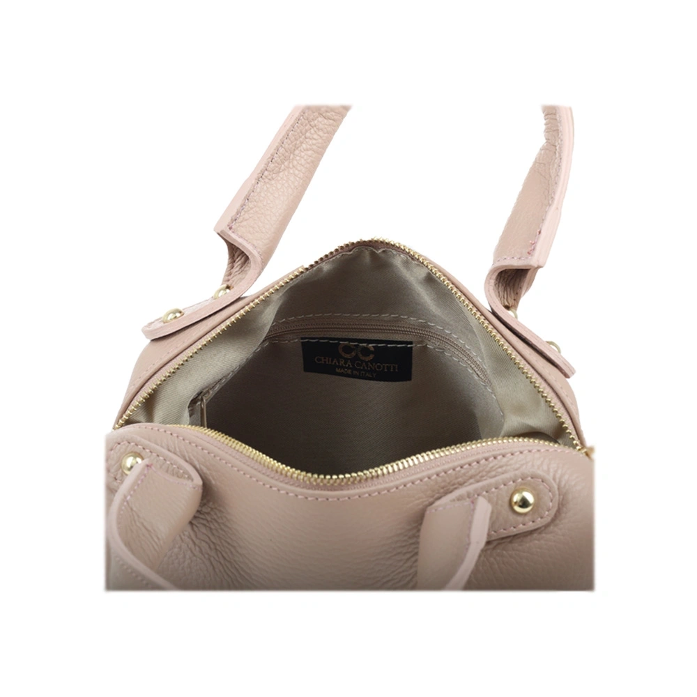 Geanta de mana din piele naturala Chiara Canotti CC1596, Roz prafuit, #4, Bagsy