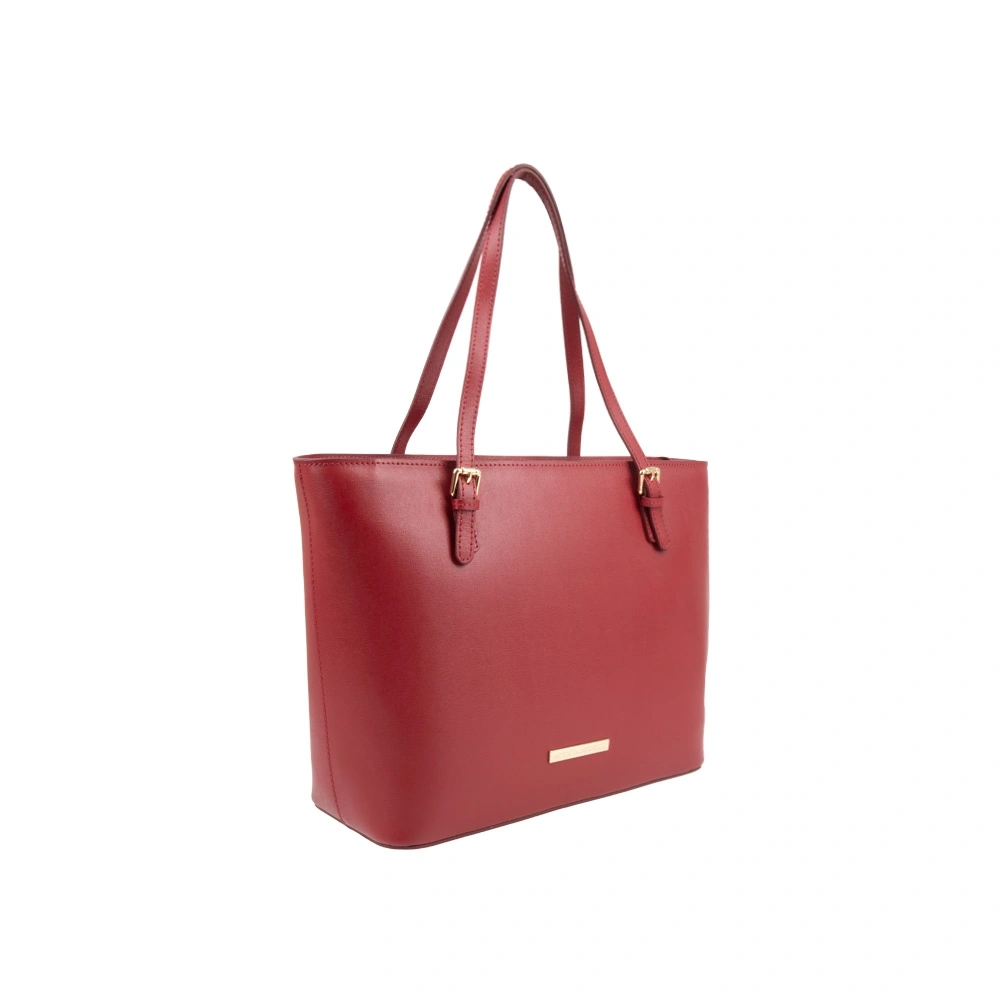 Geanta de mana din piele naturala Antonia Moretti AM1551, Rosu, #3, Bagsy