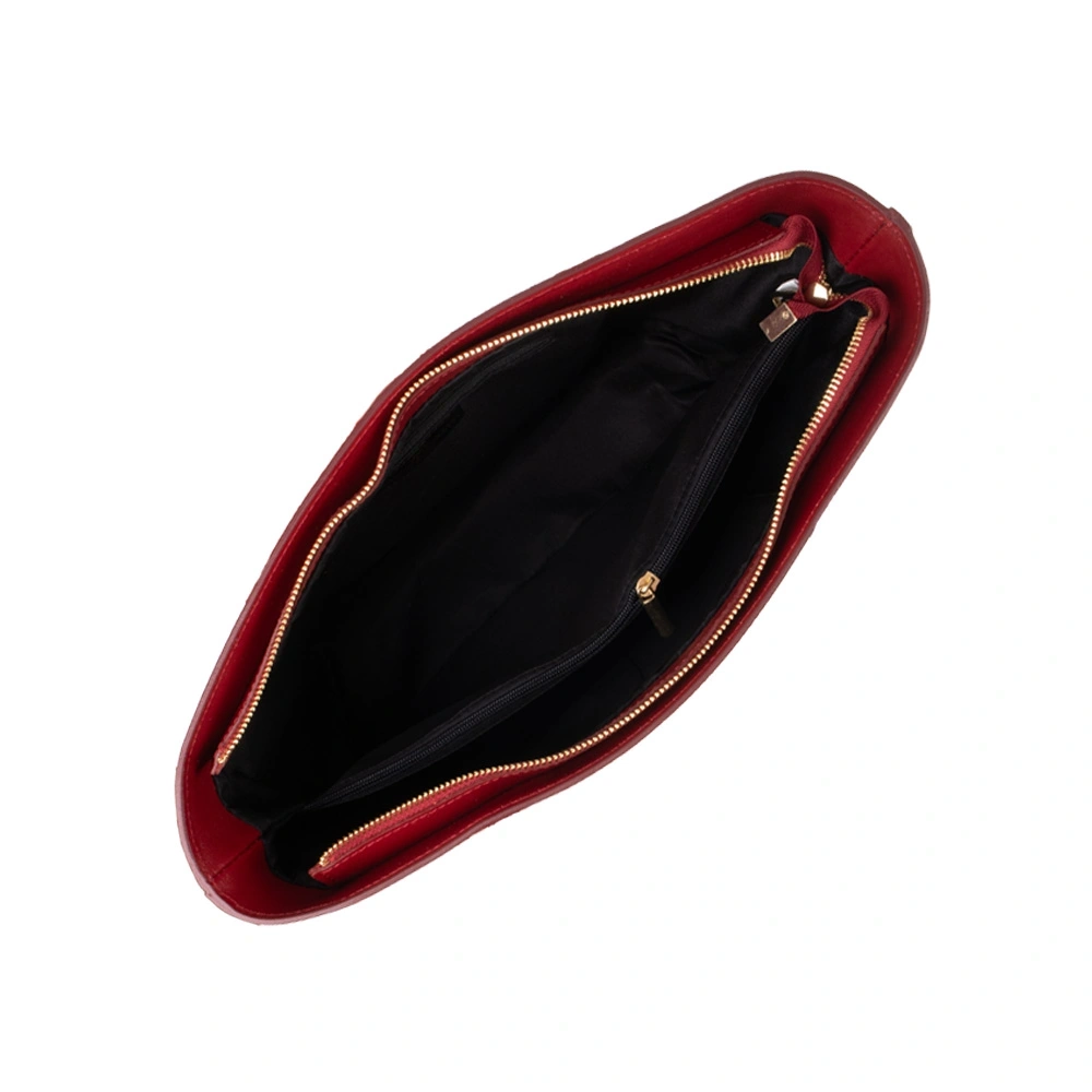 Geanta de mana din piele naturala Antonia Moretti AM1551, Rosu, #4, Bagsy