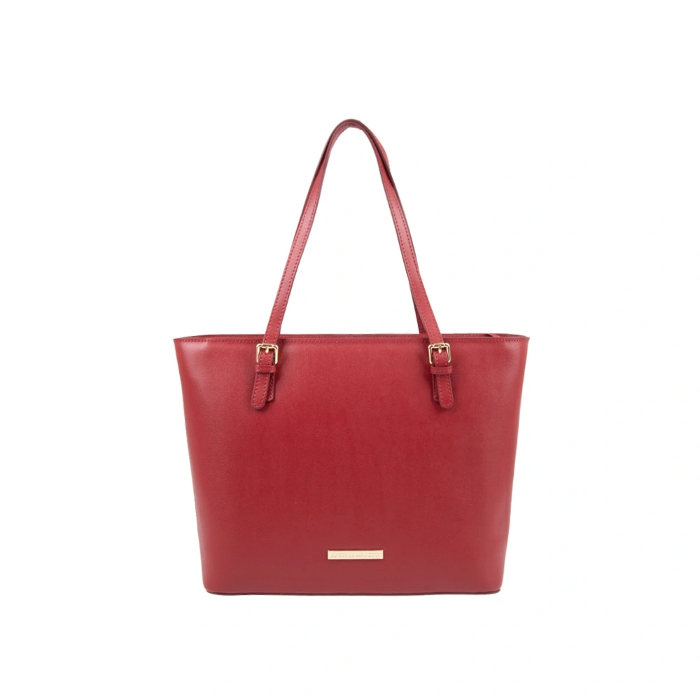 Geanta de mana din piele naturala Antonia Moretti AM1551, Rosu, #1, Bagsy