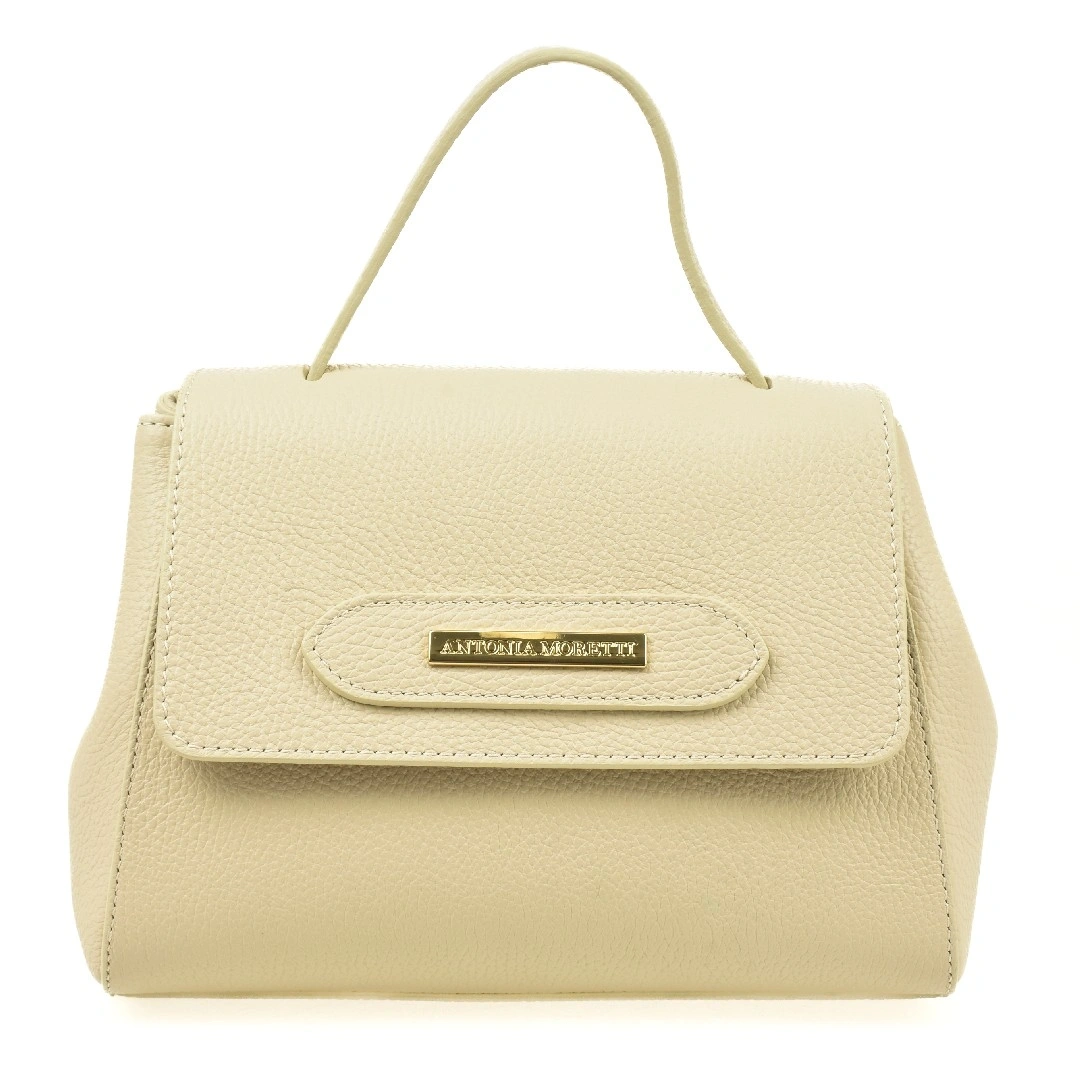 Geanta de umar din piele naturala Antonia Moretti AM1552, Bej, #1, Bagsy