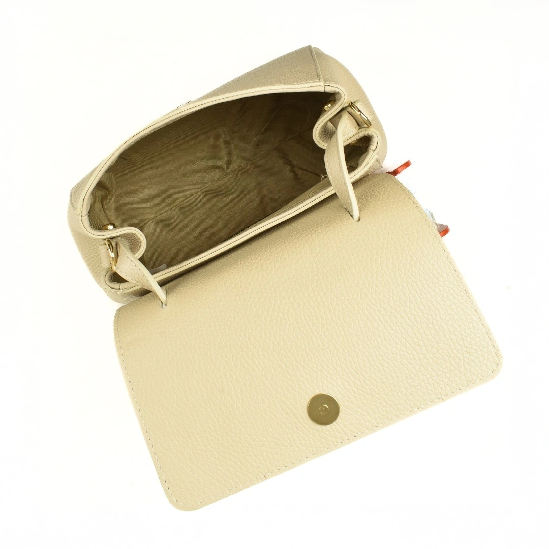 Geanta de umar din piele naturala Antonia Moretti AM1552, Bej, #4, Bagsy