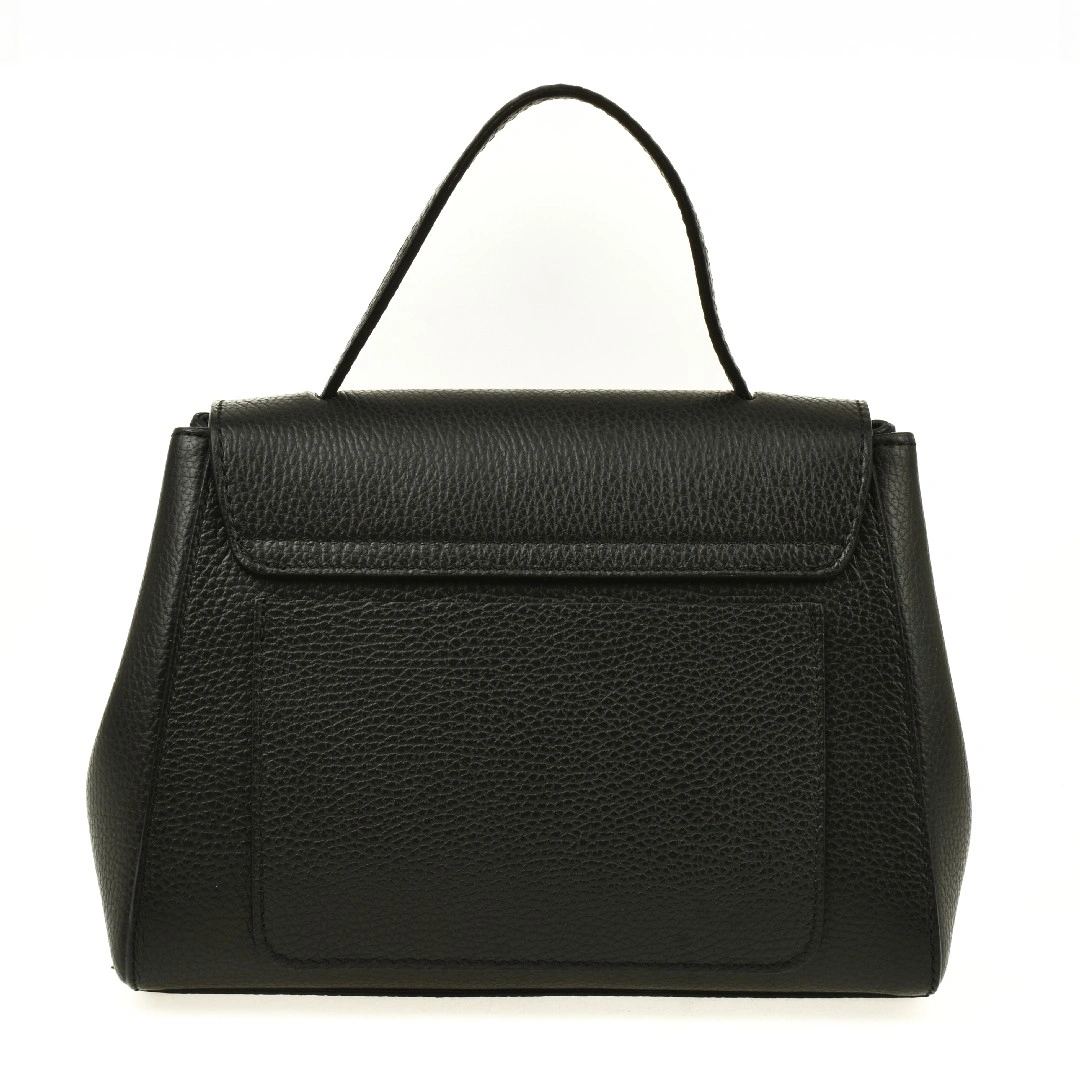 Geanta de umar din piele naturala Antonia Moretti AM1552, Negru, #4, Bagsy