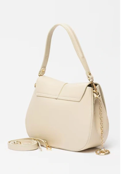 Geanta de umar din piele naturala Antonia Moretti AM1554, Beige, #2, Bagsy