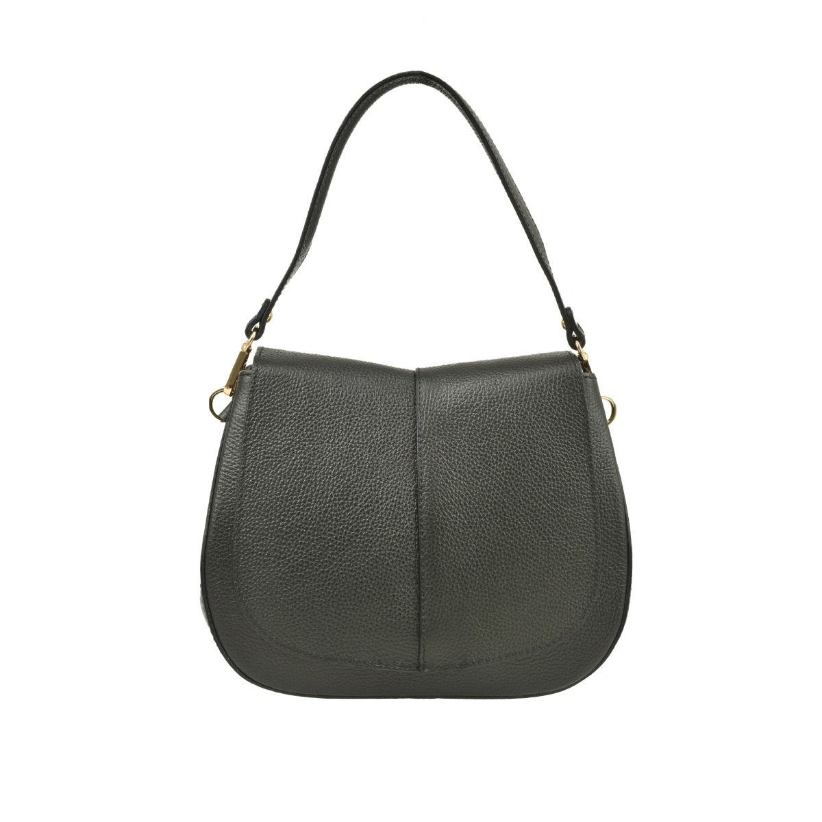 Geanta de umar din piele naturala Antonia Moretti AM1554, Negru, #1, Bagsy