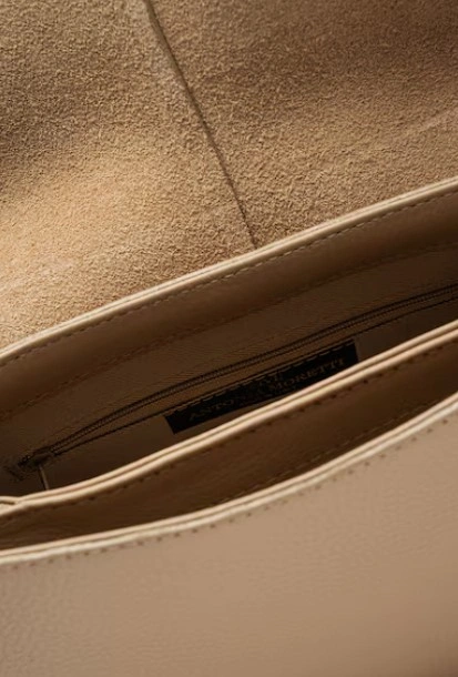 Geanta de umar din piele naturala Antonia Moretti AM1554, Grej, #4, Bagsy