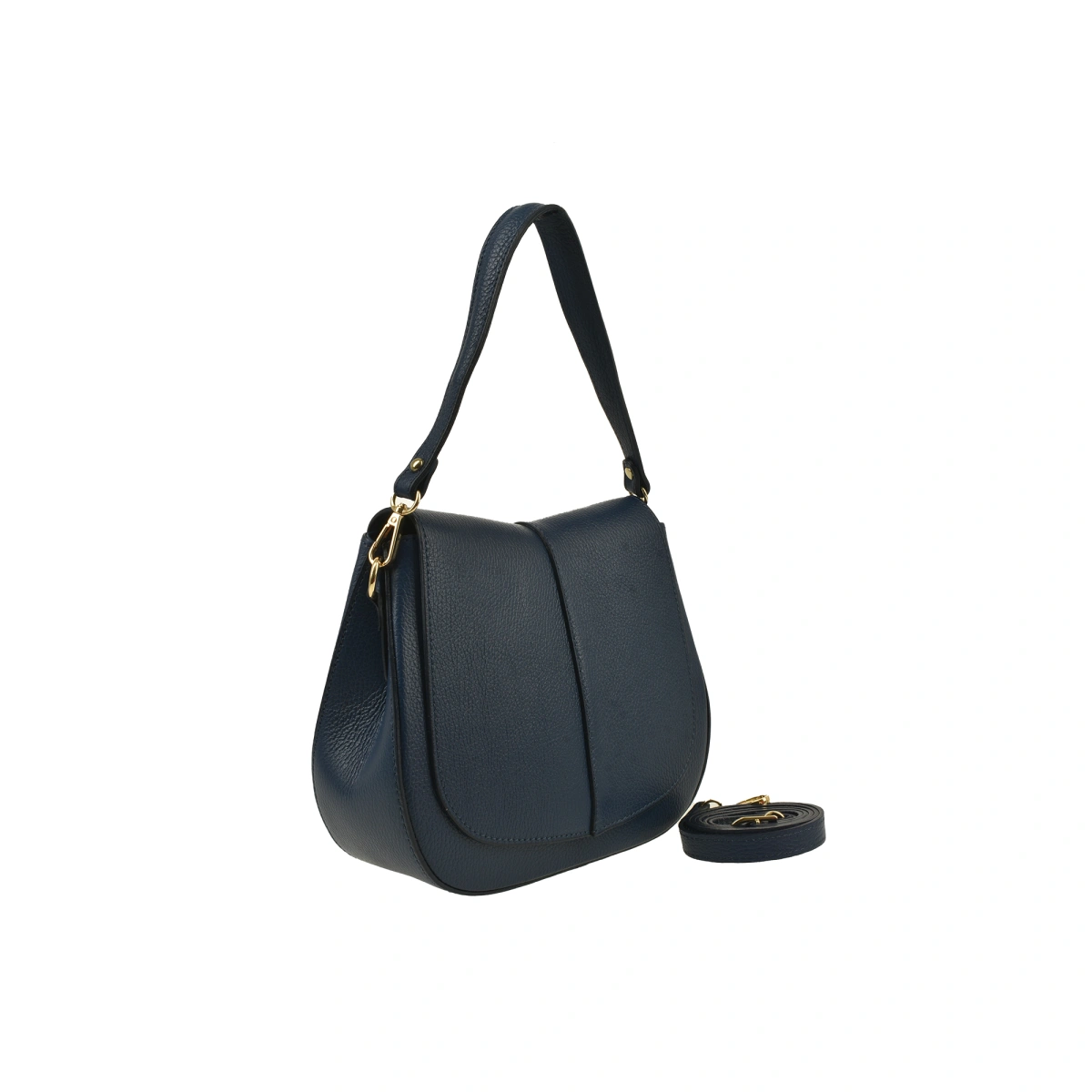 Geanta de umar din piele naturala Antonia Moretti AM1554, Albastru, #2, Bagsy