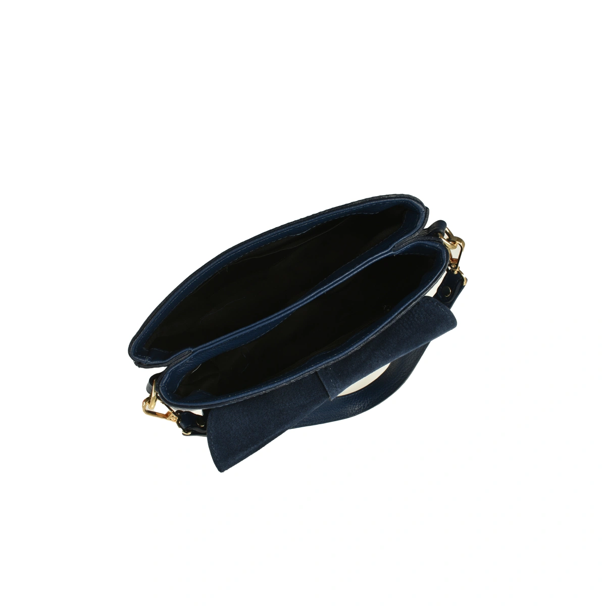 Geanta de umar din piele naturala Antonia Moretti AM1554, Albastru, #4, Bagsy