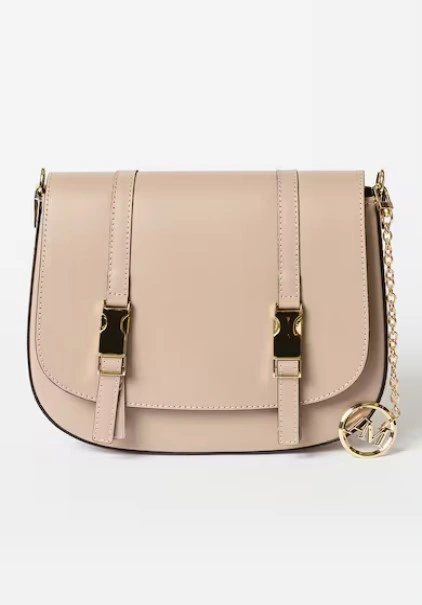 Geanta de umar din piele naturala AM1556, Roz prafuit, #1, Bagsy